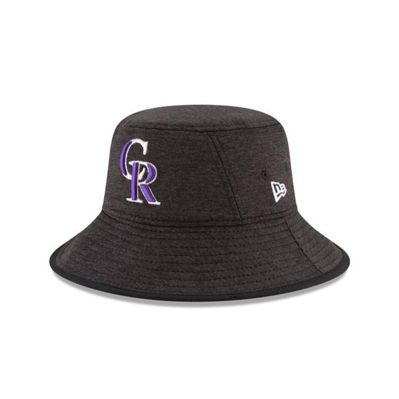 MLB Colorado Rockies Shadowed Stretch (AFY3113) - Black New Era Bucket Hats